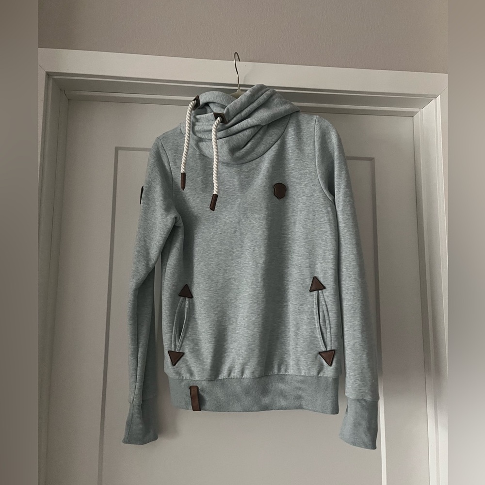 Naketano Sweatshirt Hoodie Blue Medium